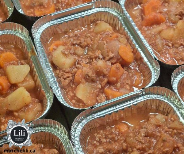 Fricassée de veau haché